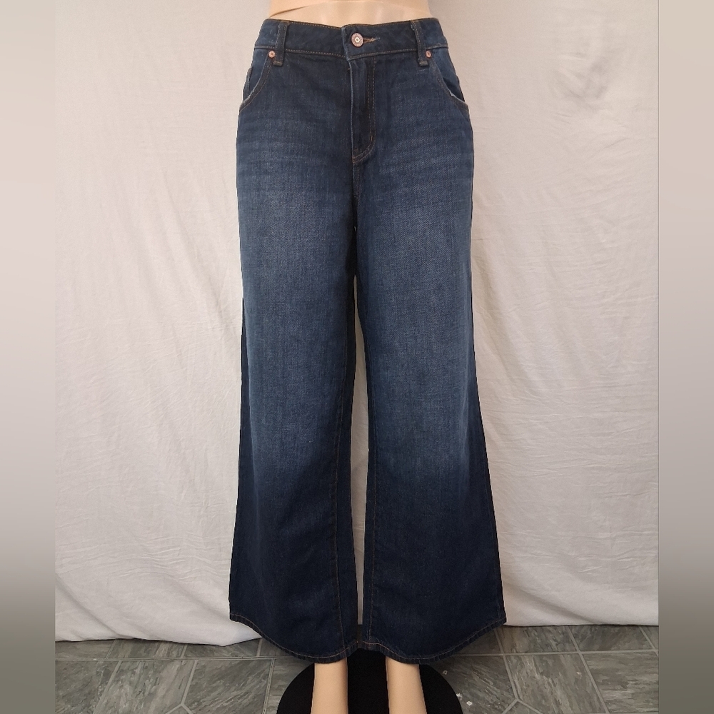 Sincerely Jules Dark Blue Flare Jeans 100% cotton Size 11/30